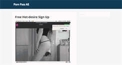 Desktop Screenshot of pornpassall.com